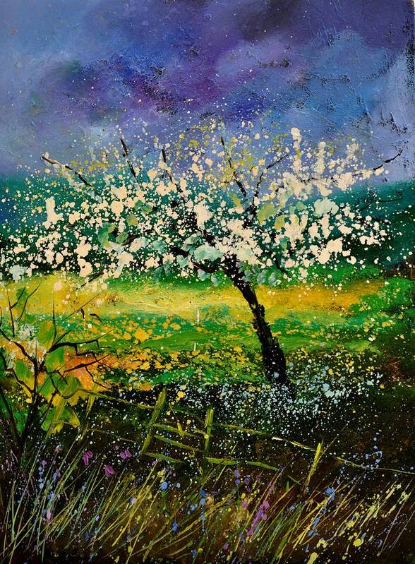 Spring Poster featuring the painting Spring 450150 by Pol Ledent