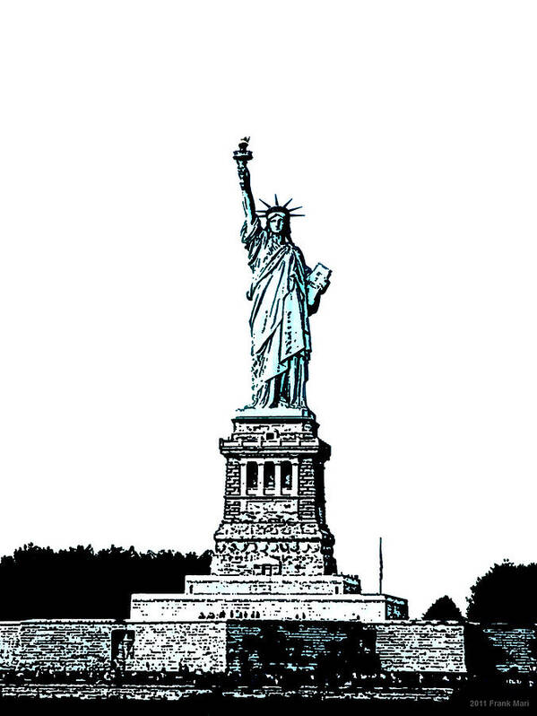 Statue Of Liberty Poster featuring the photograph Statue of Liberty 1.2 by Frank Mari