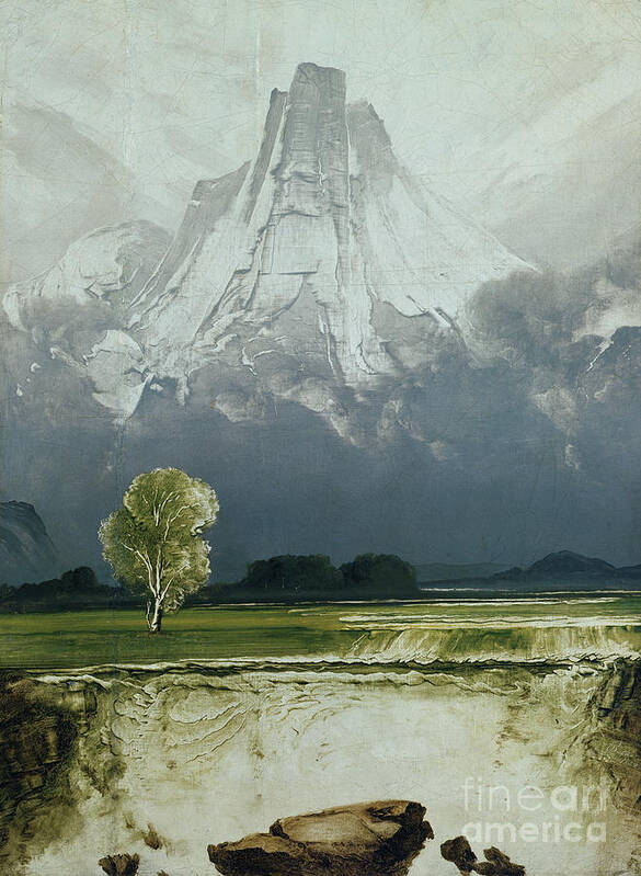 Peder Balke Poster featuring the painting Stetind by Peder Balke
