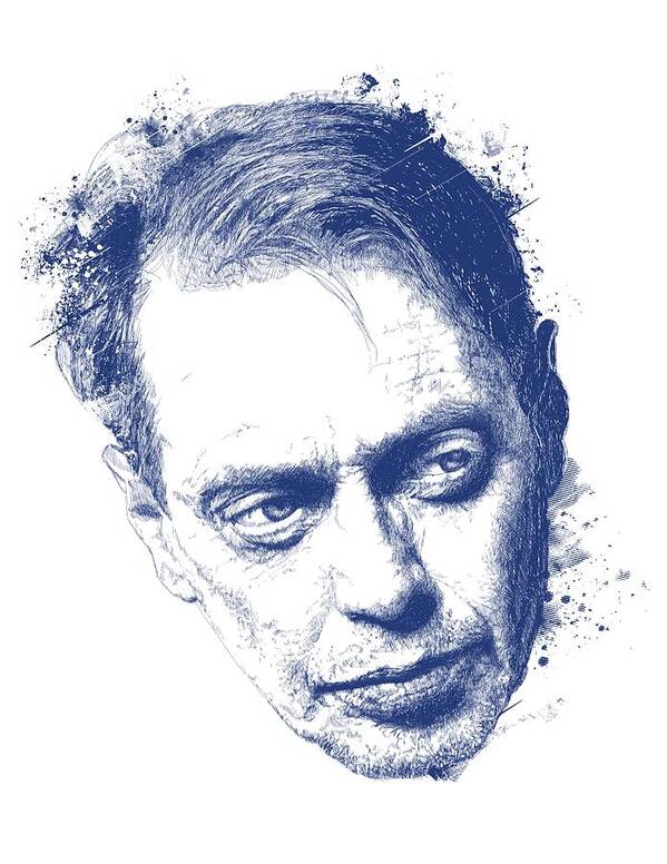 Steve Buscemi Poster featuring the digital art Steve Buscemi by Chad Lonius