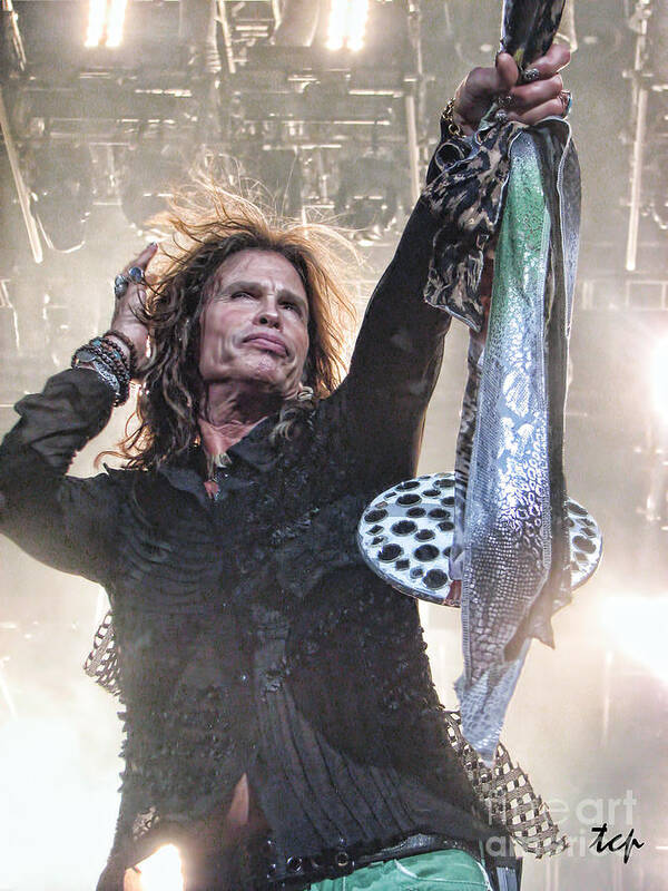 Steven Tyler Poster featuring the photograph Steven Gives by Traci Cottingham