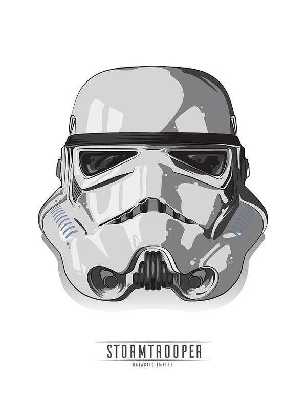 Star Wars Poster featuring the digital art Stormtrooper by Kc Cowan