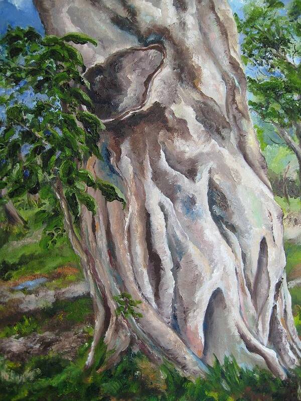 Landscape Poster featuring the painting Strangler Fig by Lisa Boyd