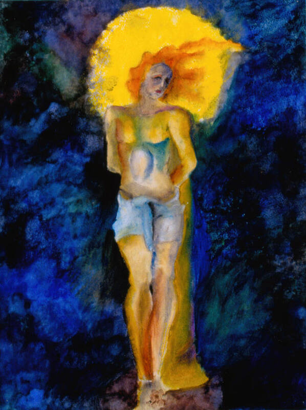 Spirit Poster featuring the painting Study of St Sebastian by Erika Brown