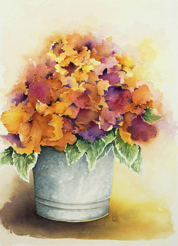 Sunshine Poster featuring the painting Sunshine in a Bucket by Lael Rutherford