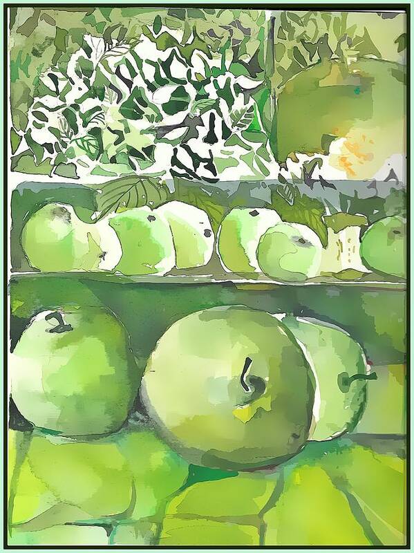 Apples Poster featuring the painting The Apple Closet by Mindy Newman