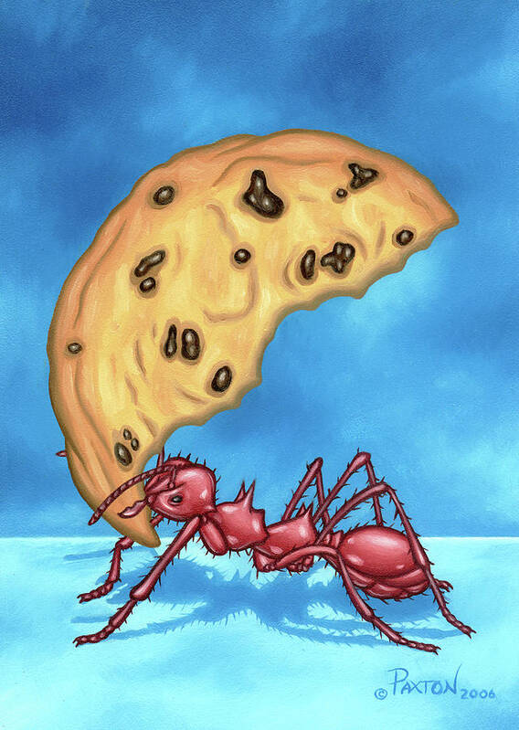  Poster featuring the painting The Cookie Cutter Ant by Paxton Mobley