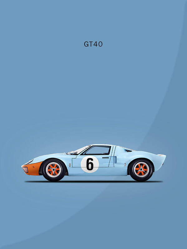 Ford Gt40 Poster featuring the photograph The GT40 by Mark Rogan