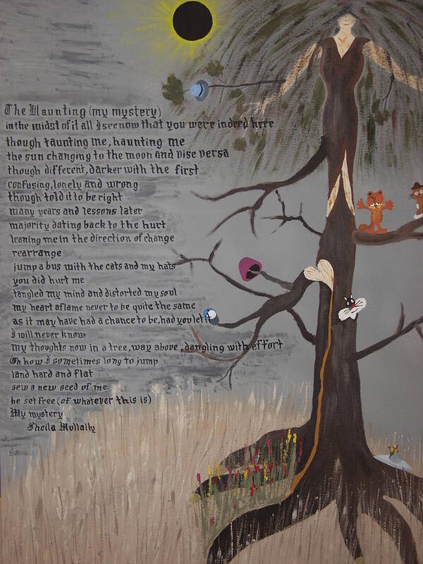 Poetry Poster featuring the painting The Haunting by Dean Stephens