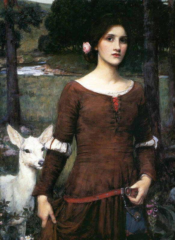 Pre-raphaelite Poster featuring the painting The Lady Clare by John William Waterhouse