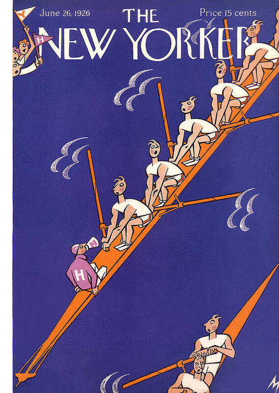 Sport Poster featuring the painting New Yorker June 26th, 1926 by Julian de Miskey