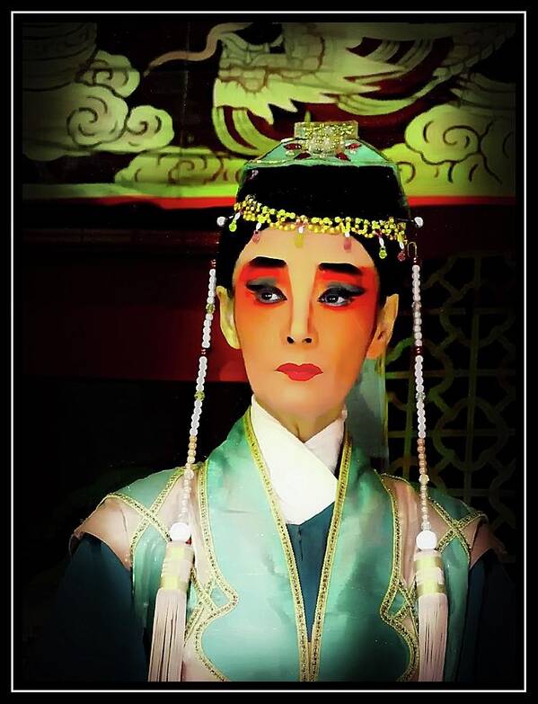 Chinese Opera Poster featuring the photograph The Opera Actress by Ian Gledhill
