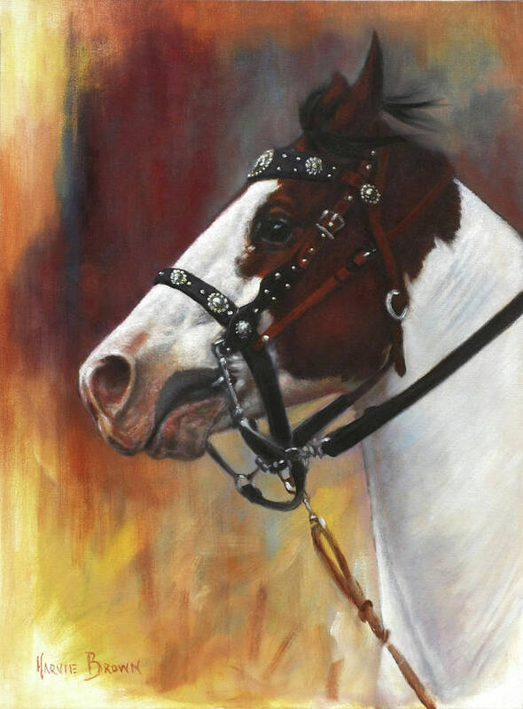Horses Poster featuring the painting The Paint by Harvie Brown