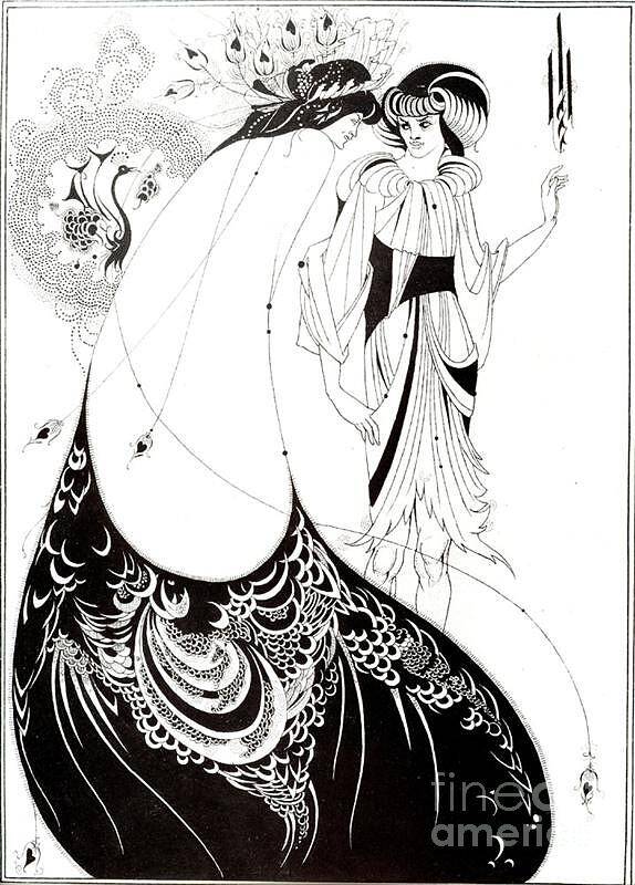 Master Artists Poster featuring the painting The Peacock Skirt by Beardsley