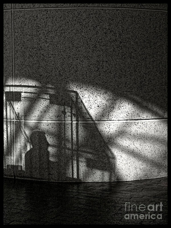 Shadow Poster featuring the photograph The Shadow Of A Man by Jeff Breiman