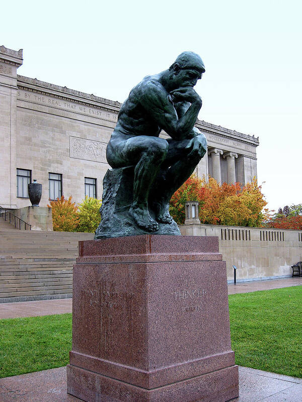 The Thinker Poster featuring the photograph The Thinker by Gordon Beck