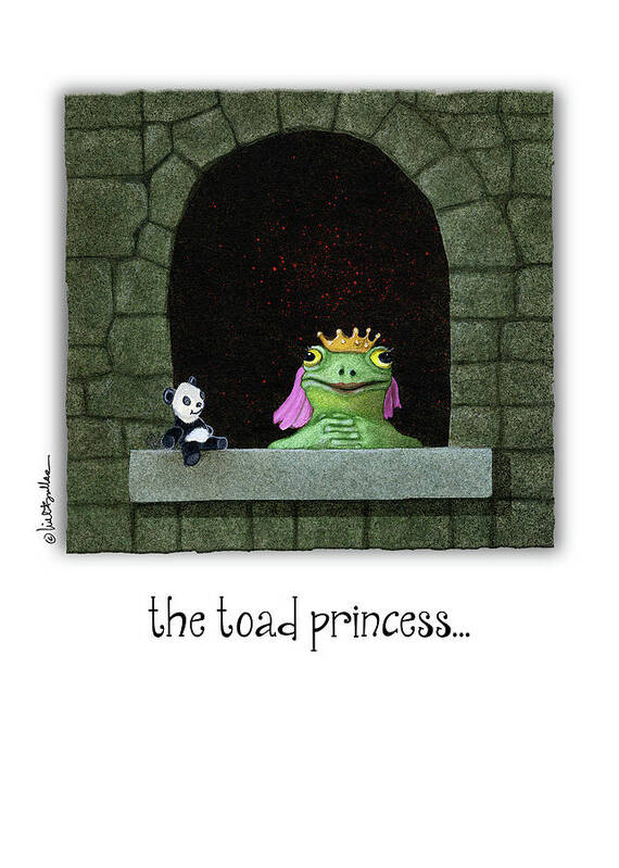 Will Bullas Poster featuring the painting The Toad Princess... by Will Bullas