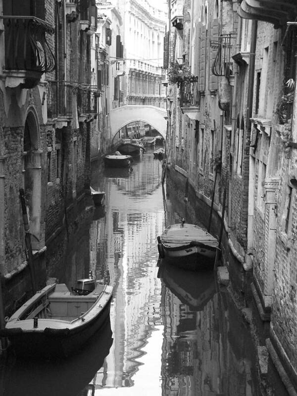 Venice Poster featuring the photograph The White Bridge by Donna Corless
