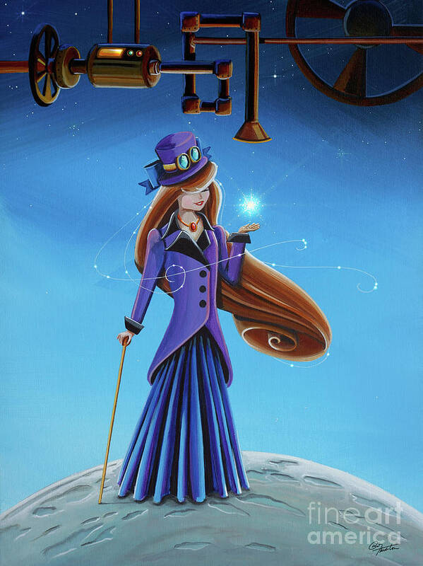 Steampunk Poster featuring the painting The Wishmaker by Cindy Thornton