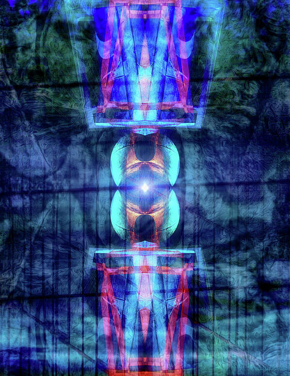 Third Eye Poster featuring the digital art Third Eye by Wim Lanclus