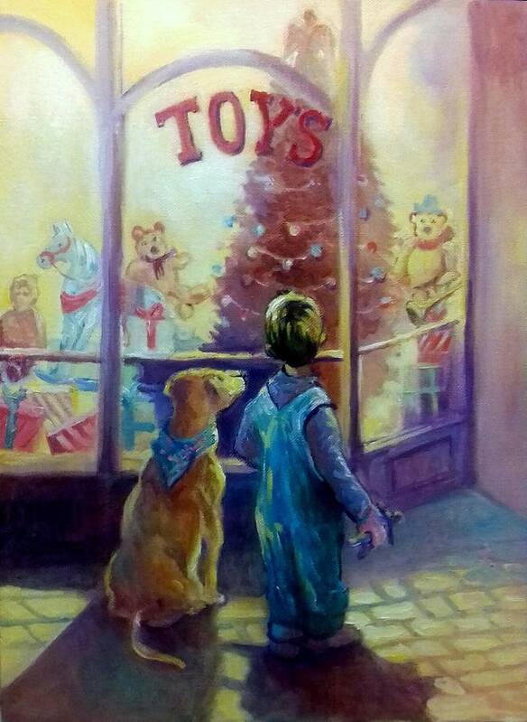 Toy Poster featuring the painting Toy Shop by Paul Weerasekera