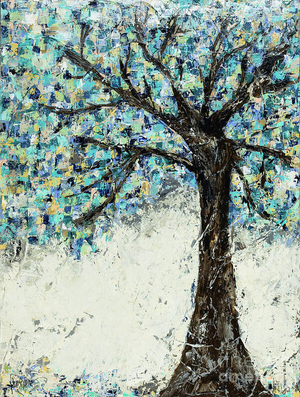 Tree Poster featuring the painting True Colors by Kirsten Koza Reed