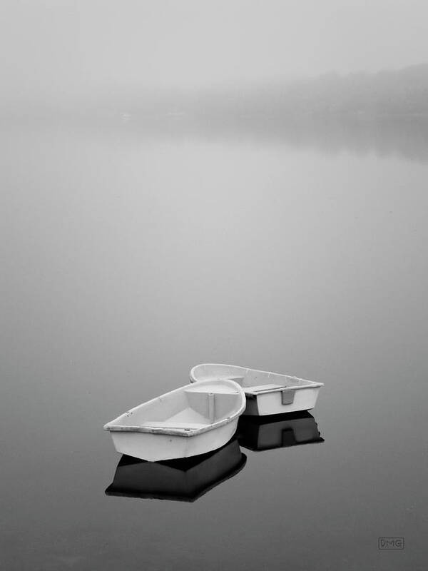 Tiverton Poster featuring the photograph Two Boats and Fog by David Gordon