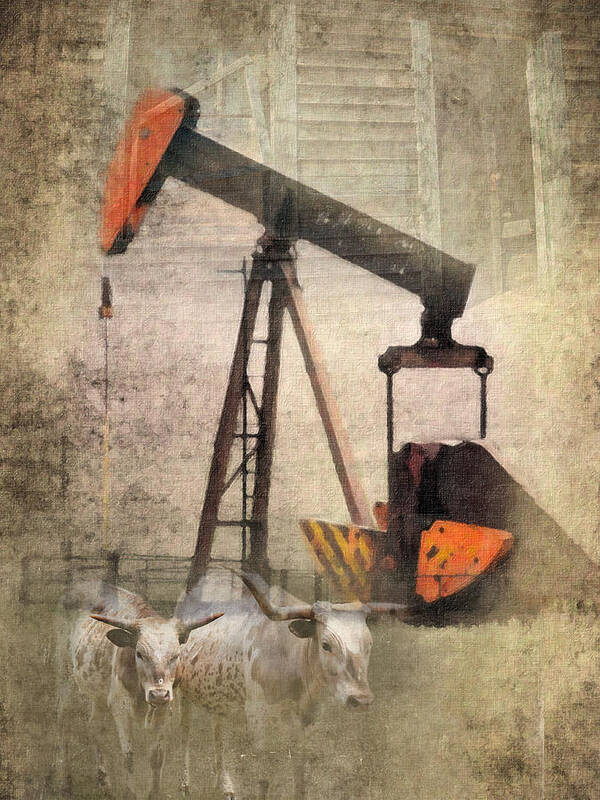 Oil Well Poster featuring the photograph Vintage Enterprise by Betty LaRue