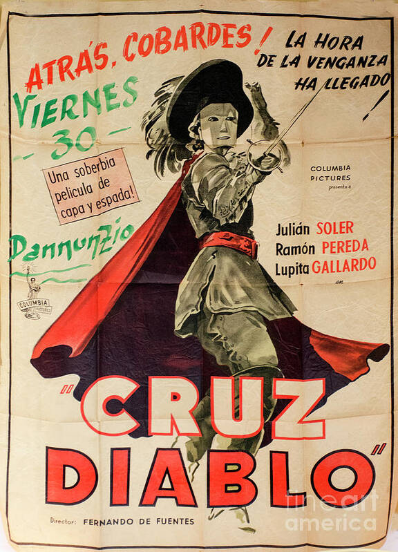 Cruz Diablo Poster featuring the photograph Vintage Movie Poster 7 by Bob Christopher