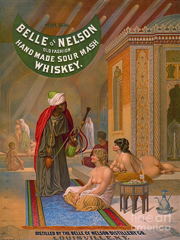 Vintage Whiskey Advertisement 1883 Poster featuring the photograph Vintage Whiskey Ad 1883 by Padre Art