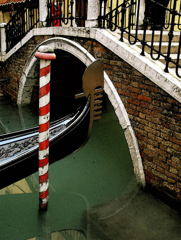 Italy Poster featuring the photograph Visions of Venice 1. by Nancy Bradley