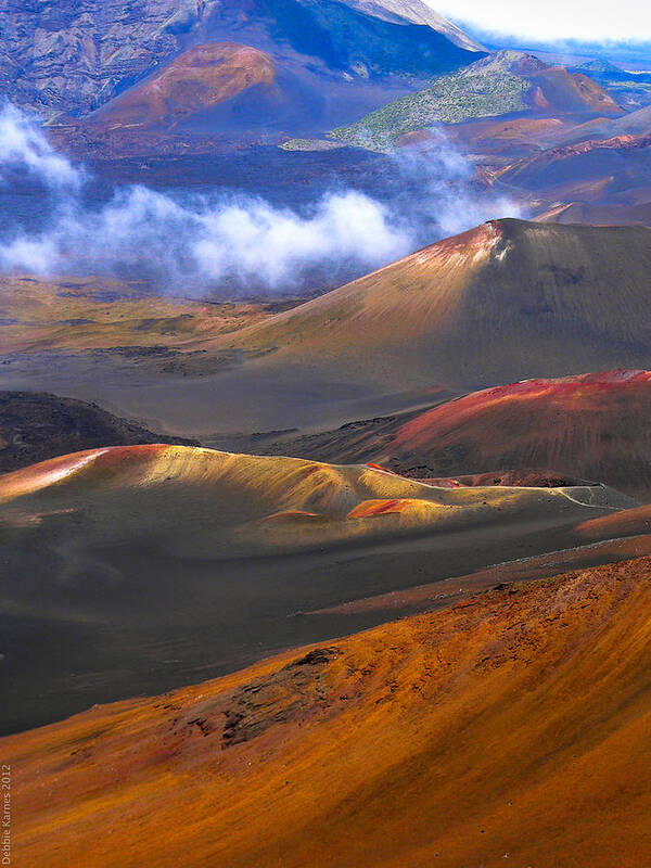 Volcano Poster featuring the photograph Volcanic Crater in Maui by Debbie Karnes