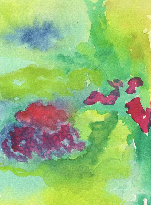 Watercolors Poster featuring the painting Watercolor Abstract 2 by Marcy Brennan