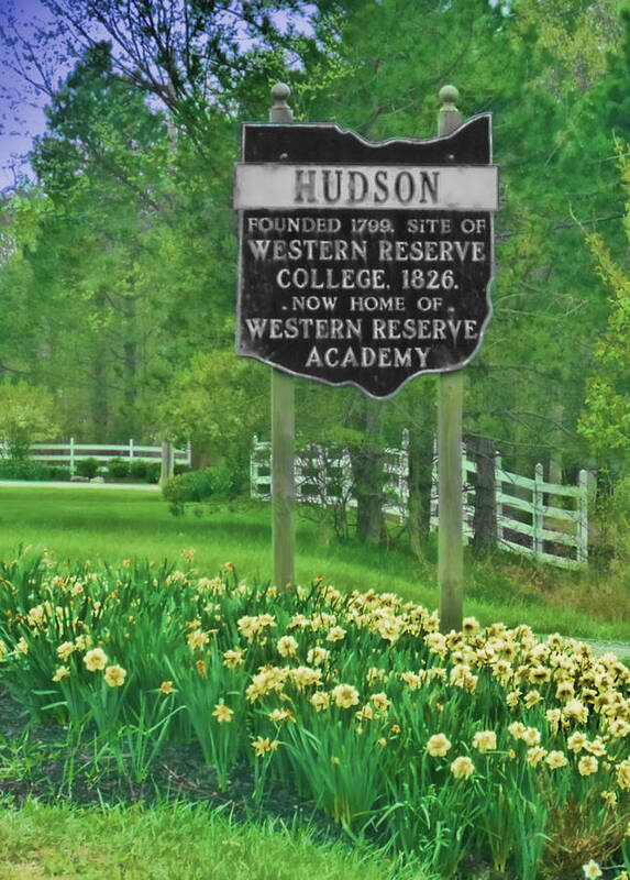 Hudson Poster featuring the photograph Welcome To Hudson Ohio by Ken Krolikowski