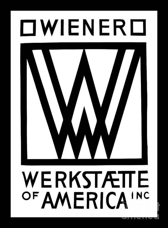 Wiener Poster featuring the digital art Wiener Werkstaette of America by Heidi De Leeuw