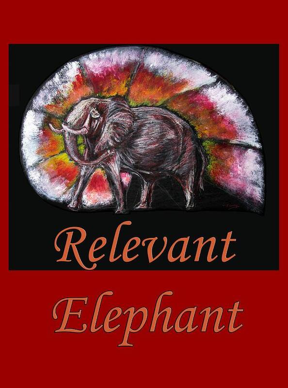 Animal Poster featuring the painting Wild Elephant by Tom Conway