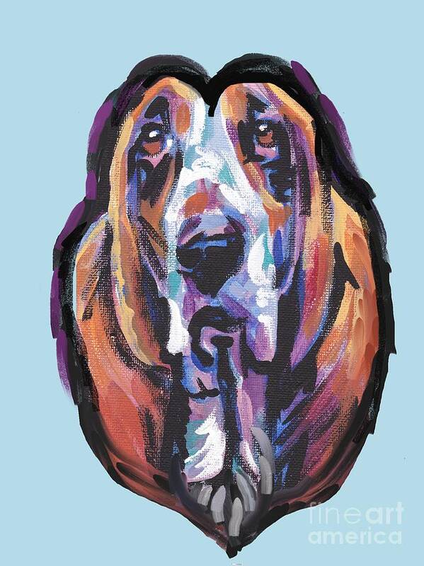 Basset Hound Poster featuring the painting You Are My Basset Hound Heart by Lea