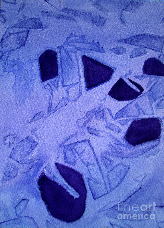 Paintings Poster featuring the painting 09 Purple Abstract 2 by Kathy Braud
