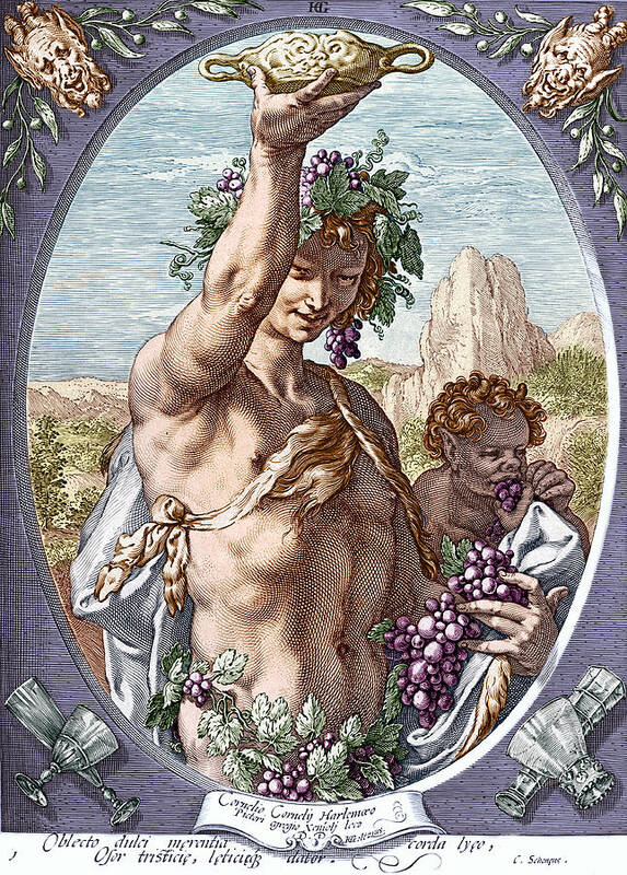 16th Century Poster featuring the photograph Dionysus, Or Bacchus, God Of Wine #1 by Science Source