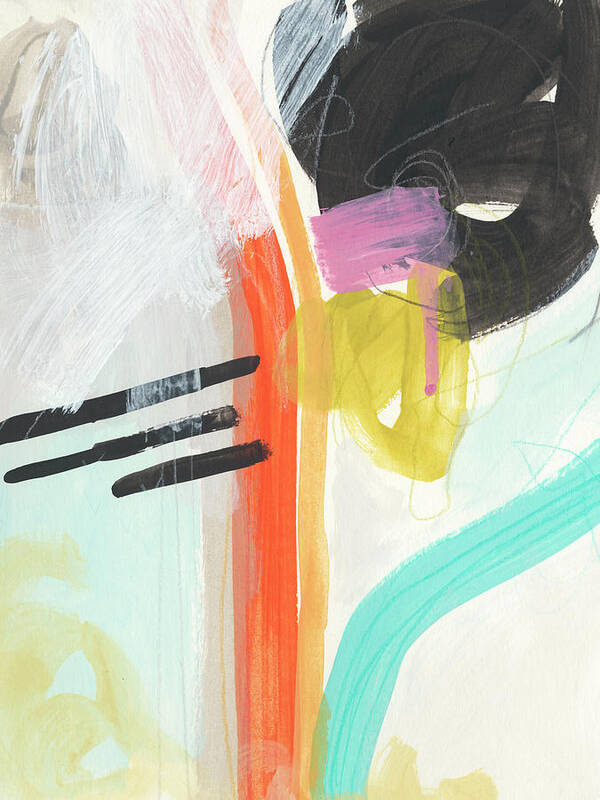 Abstract Poster featuring the painting Rhythm Variations I #1 by June Erica Vess