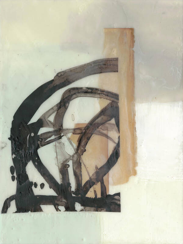 Abstract Poster featuring the painting Spiral Slice II #1 by Jennifer Goldberger
