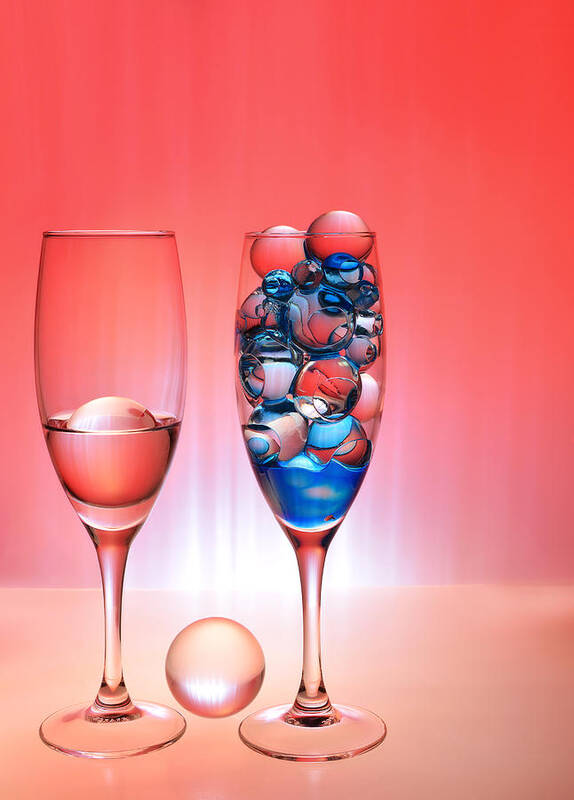 Glass Poster featuring the photograph Undrinkable #1 by Heidi Westum