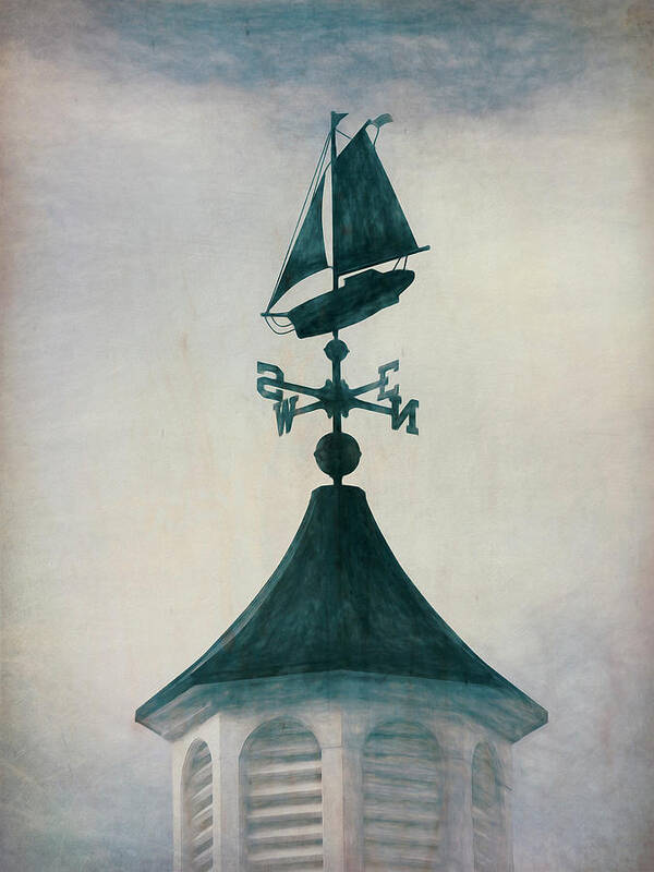 Windward Ho Weather Vane Poster featuring the photograph Windward Ho Weather Vane #1 by Leslie Montgomery