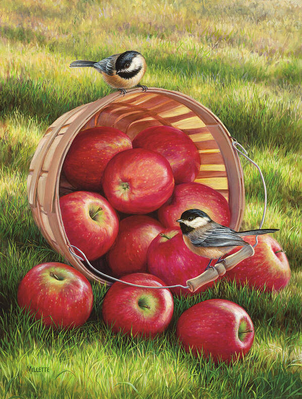 #faawildwings Poster featuring the painting 1/4 Peck And A Pair by Wild Wings