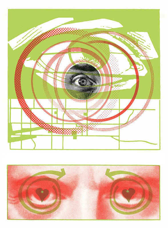 Eye Poster featuring the drawing Eyes #2 by CSA Images