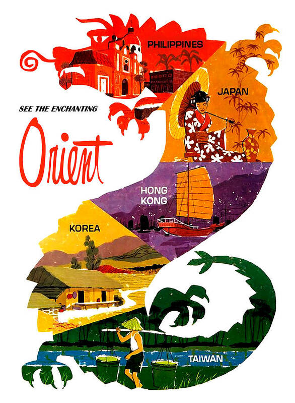 Orient Poster featuring the digital art Orient #2 by Long Shot