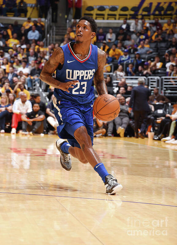 Lou Williams Poster featuring the photograph La Clippers V Los Angeles Lakers #4 by Andrew D. Bernstein