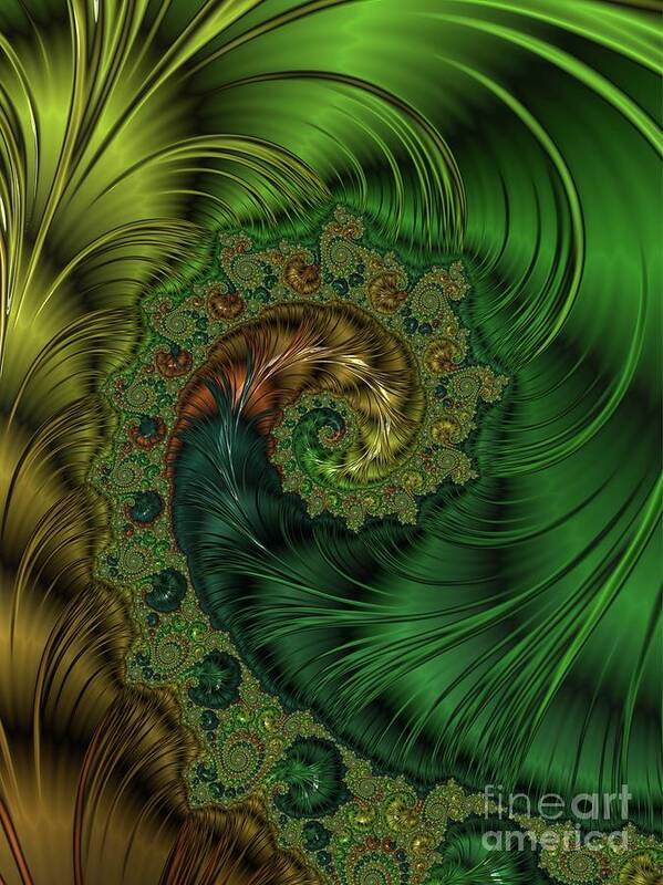 Fractal Poster featuring the digital art Beautiful Abstracts by Raphael Terra #9 by Esoterica Art Agency