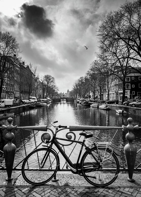 Holland Poster featuring the photograph Amsterdam View by Framing Places