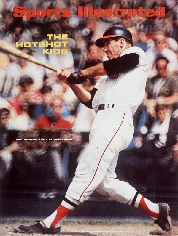 Magazine Cover Poster featuring the photograph Baltimore Orioles Andy Etchebarren... Sports Illustrated Cover by Sports Illustrated